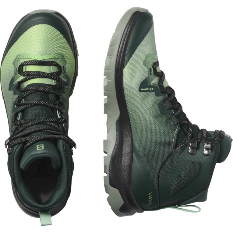 Botas Caminhada Salomon Vaya Mid GTX Feminino Verdes | PT W56291